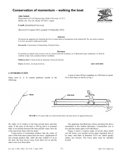 Conservation of momentum &ndash; walking the boat