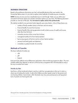 Business Structure
