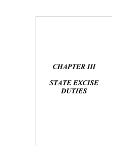 Chapter 3 - State Excise Duties