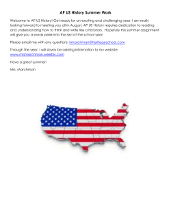 AP US History - The Heritage School