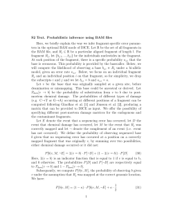 S2 Text. Probabilistic inference using BAM files Here, we briefly