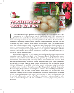 PROCESSING AND VALUE ADDITION