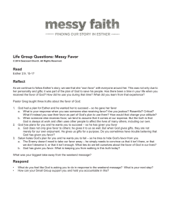 Life Group Questions: Messy Favor