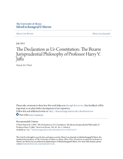 The Declaration as Ur-Constitution: The Bizarre Jurisprudential