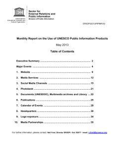 May 2013 - UNESDOC