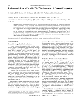 Radioarsenic from a Portable Se/ As Generator: A