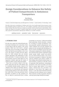 Design Considerations to Enhance the Safety of Patient