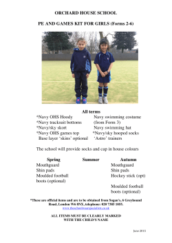 Form 2-6 Girls games kit