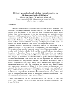 Helium-3 generation from Deuterium plasma interaction on