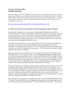 The Five O`Clock Follies - American Foreign Service Association