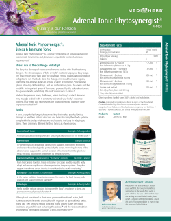 Adrenal Tonic Phytosynergist