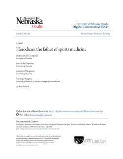 Herodicus, the father of sports medicine