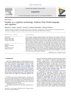 Number as a cognitive technology - The Laboratory of Comparative