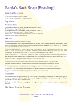 Santa`s Sack Snap (Reading)