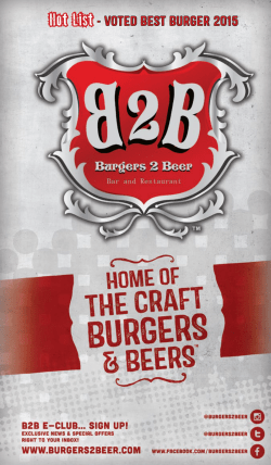 Hot List - Burgers 2 Beer