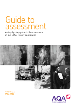 GCSE History Assessment guide