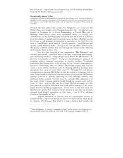 Eric Foner, ed., Our Lincoln: New Perspective on Lincoln and