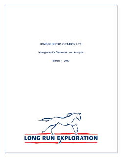 Galleon Energy Inc - Long Run Exploration