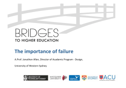 The importance of failure