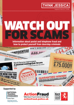 watch out for scams helpful guidance booklet