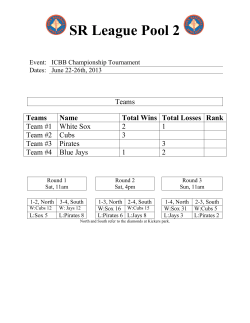 Printable Tournament Brackets: 4 Team Round Robin