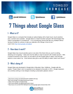 7 Things about Google Glass