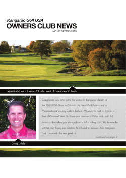 OWNERS CLUB NEWS