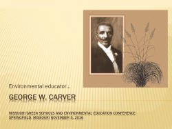 george w. carver - Missouri Environmental Education Association