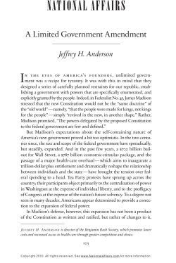 A Limited Government Amendment
