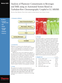 Analysis of Plasticizer Contaminants in Beverages and Milk using an
