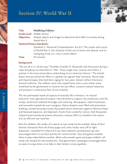 Section IV: World War II - National Museum of American History