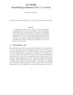 LUCIFER Scintillating bolometry for 0&nu;2&beta; search