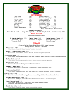 APPETIZERS - Lamppost Pizza Reno