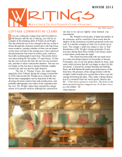 March 2013 - the Seth Peterson Cottage