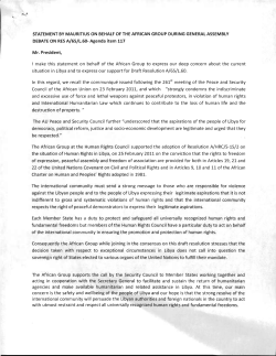 Statement by Ambassador Meetarbhan at meeting of GA on human