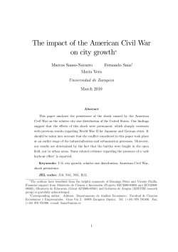 The impact of the American Civil War on city growth!