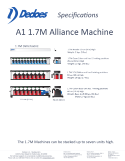 A1 1.7M Alliance Machine