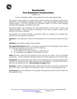 Residential Fire-Resistant Construction