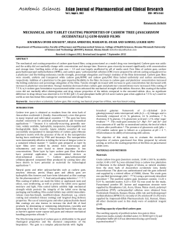 (anacardium occidentale l) gum-based films