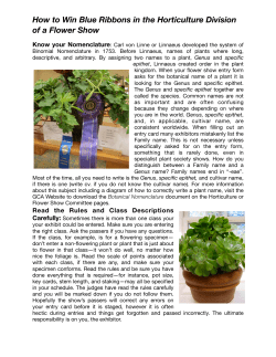 How to Win Blue Ribbons in the Horticulture Division of a Flower Show