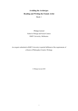 Avoiding the Archetype: Reading and Writing the Female Artist Book 1