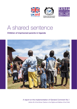 A shared sentence - Penal Reform International