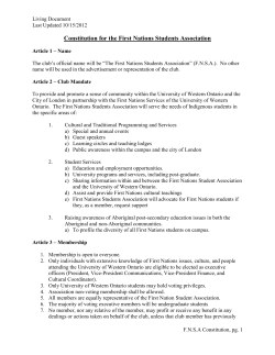 FNSA Constitution