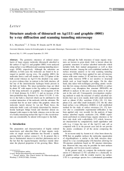 Letter Structure analysis of thiouracil on Ag(111) and graphite (0001