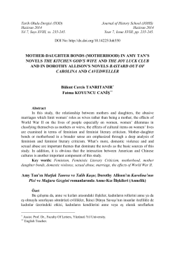 mother-daughter bonds (motherhood) in amy tan`s novels the