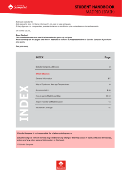 student handbook madrid (spain)