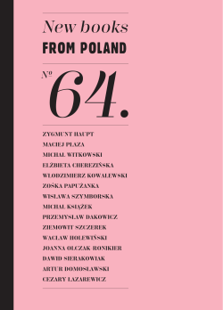 New books - Instytut Książki