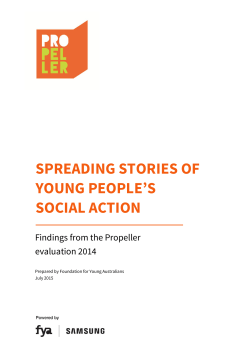 spreading stories of young people`s social action