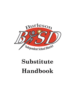 Substitute Teacher Handbook
