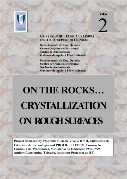 On The Rocks&hellip;&rdquo; Crystallization on Rough Surfaces